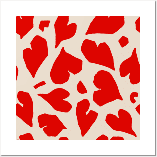 Red Matisse Hearts Posters and Art